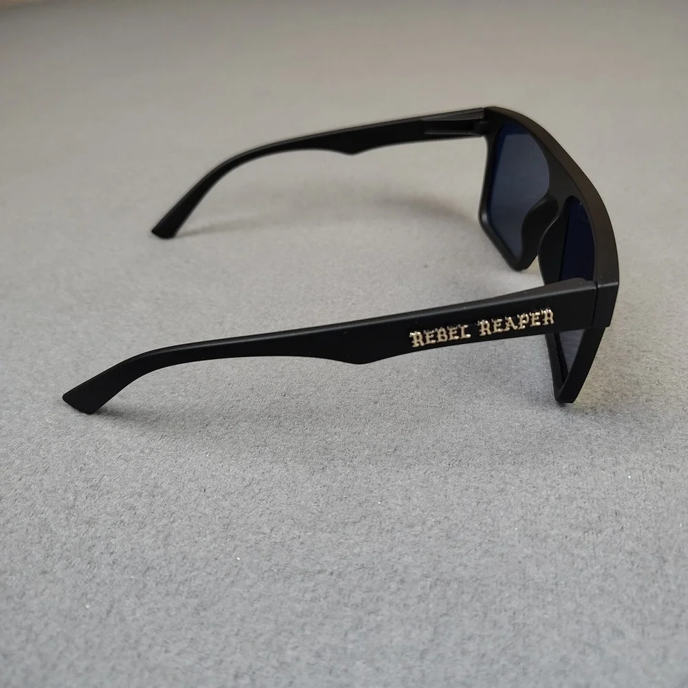 Rebel Reaper Sunglasses Red Flash Mirror OFFGRD Style Flat Top Surfer Biker NEW